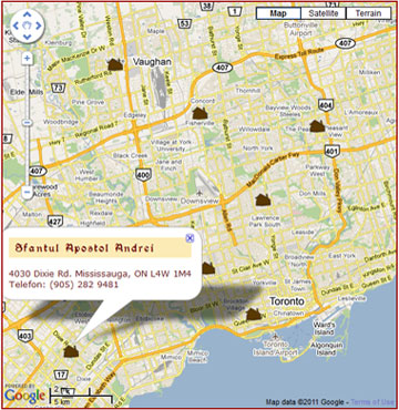 Biserici Ortodoxe Romanesti din Ontario-Canada